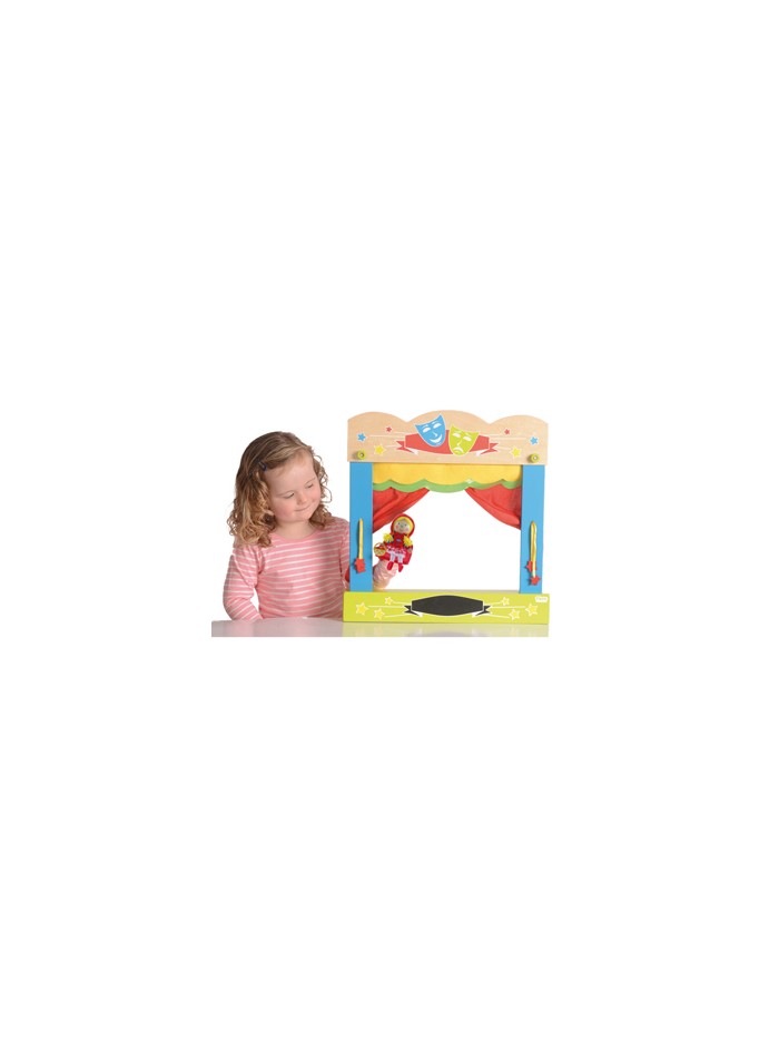 Teatro fiesta crafts de sobremesa marionetas en madera y tela una cara 45x47 cm Teatro fiesta crafts de sobremesa marionetas en madera y tela una cara 45x47 cm