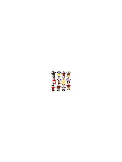 Juego andreutoys marioneta de dedos personajes cuentos infantiles surtidos 30cm caja de 12 unidades