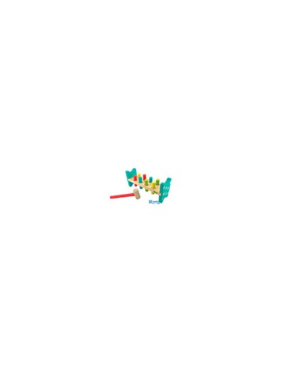 Juego andreutoys banco pica colores 8 barras 28,6x8x12,2 cm