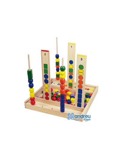 Juego andreutoys manipulacion percepcion visual 92 piezas 34x33x4,5 cm
