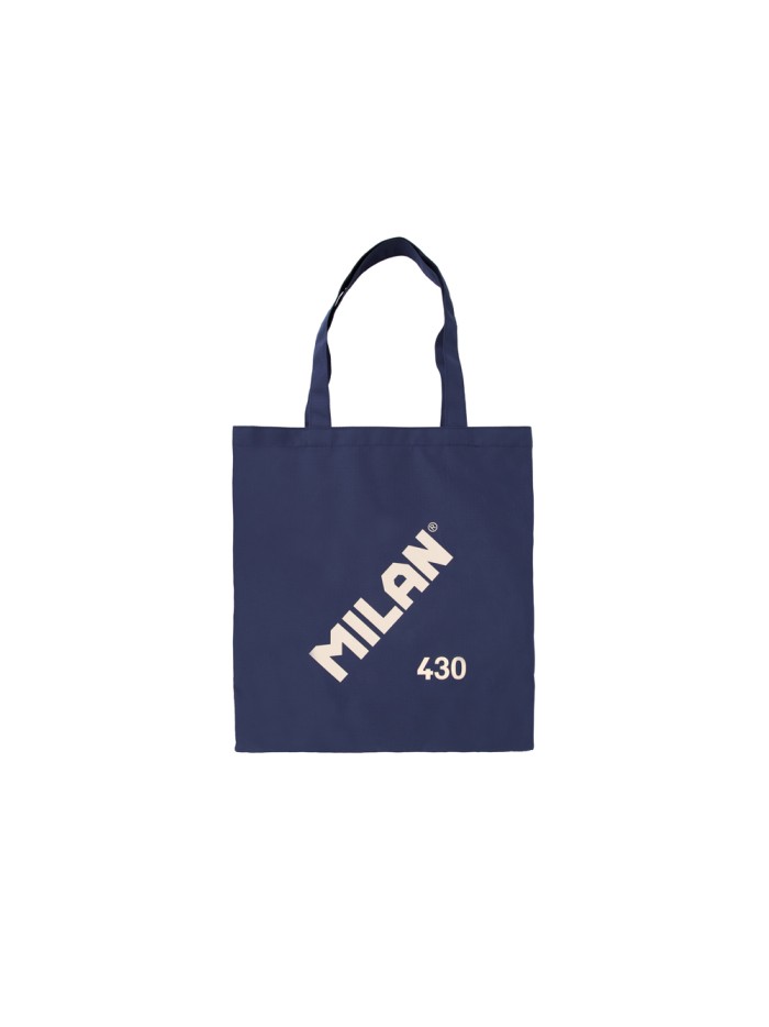 Bolsa con asas milan tote bag serie 1918 color azul marino 380x410 mm Bolsa con asas milan tote bag serie 1918 color azul marino 380x410 mm