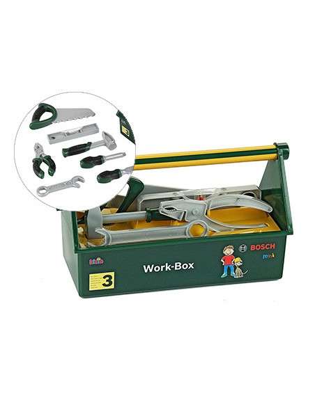 Caja de herramientas theo klein bosch con accesorios 30,3x14x17,2 cm