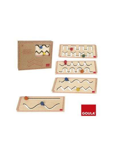 Juego goula didactico pre-escritura set de 4