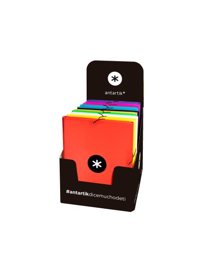 Carpeta antartik gomas a4 3 solapas carton forrado colores surtidos