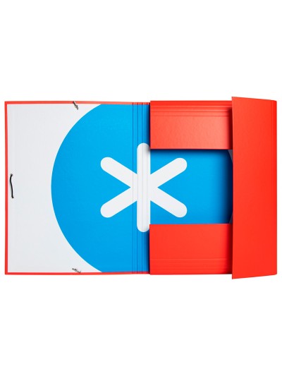 Carpeta antartik gomas a4 3 solapas carton forrado colores surtidos