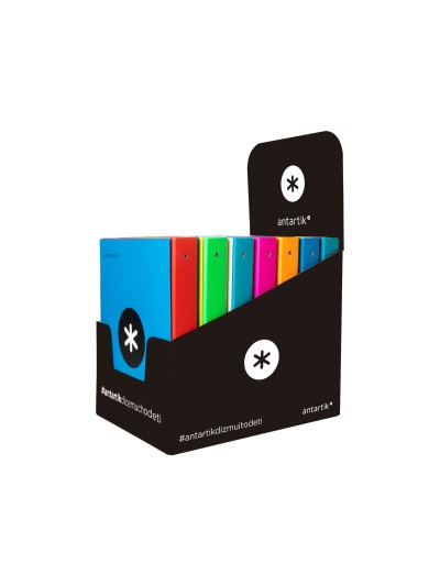 Carpeta 4 anillas 40 mm mixtas antartik a4 forrada colores surtidos