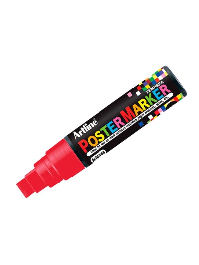 Rotulador artline poster marker epp-12 punta redonda 12 mm color rojo