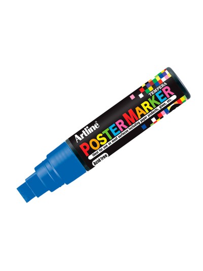 Rotulador artline poster marker epp-12 punta redonda 12 mm color azul