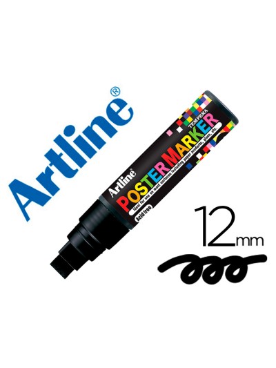 Rotulador artline poster marker epp-12 punta redonda 12 mm color negro