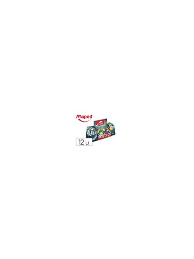 Bolso escolar portatodo maped ungle fever con 12 rotuladores colores surtidos + 12 lapices de colores