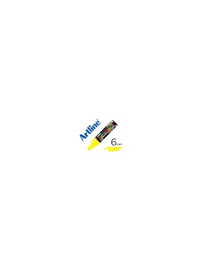 Rotulador artline poster marker epp-6-ama fluo punta redonda 6 mm color amarillo fluor