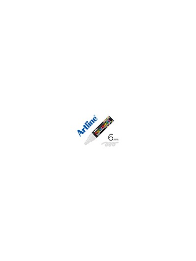 Rotulador artline poster marker epp-6-bla punta redonda 6 mm color blanco
