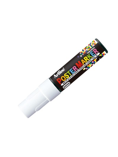 Rotulador artline poster marker epp-6-bla punta redonda 6 mm color blanco