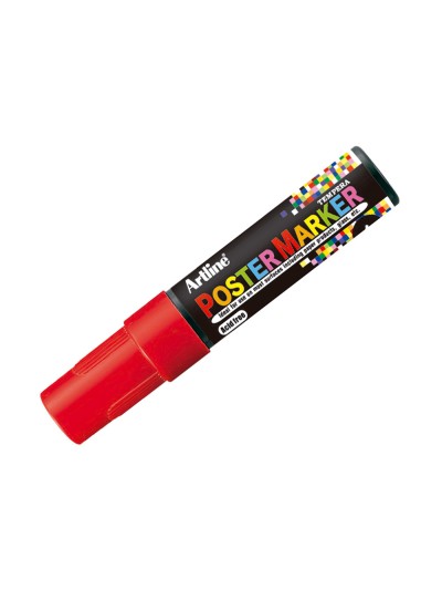 Rotulador artline poster marker epp-6-roj punta redonda 6 mm color rojo