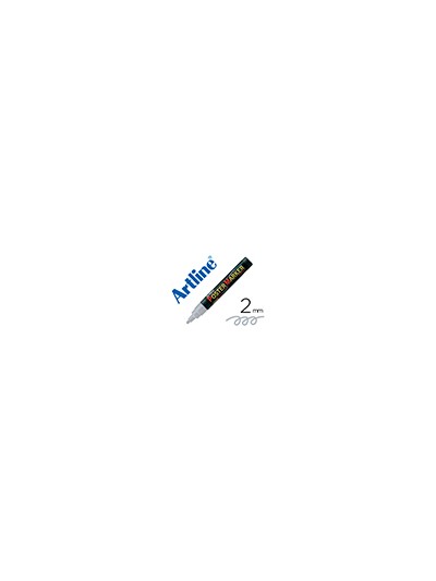Rotulador artline poster marker epp-4-pla met punta redonda 2 mm color metalizado plata
