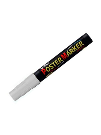 Rotulador artline poster marker epp-4-pla met punta redonda 2 mm color metalizado plata