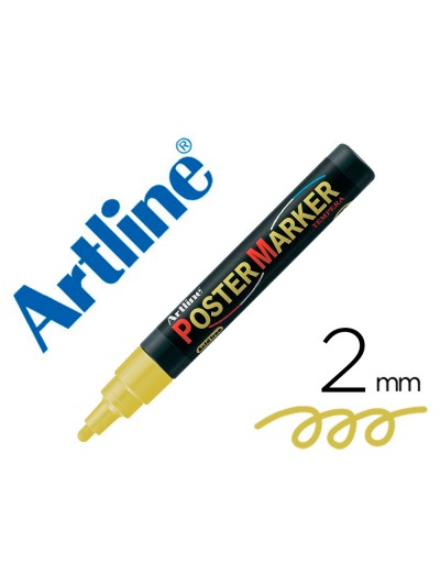 Rotulador artline poster marker epp-4-oro met punta redonda 2 mm color metalizado oro