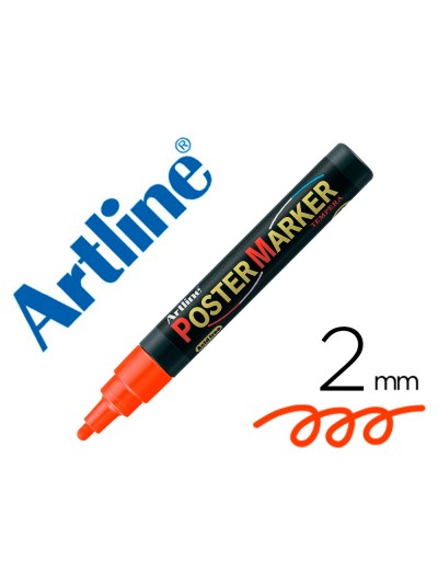 Rotulador artline poster marker epp-4-nar flu punta redonda 2 mm color naranja fluor