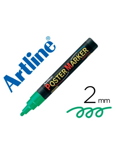 Rotulador artline poster marker epp-4-ver punta redonda 2 mm color verde