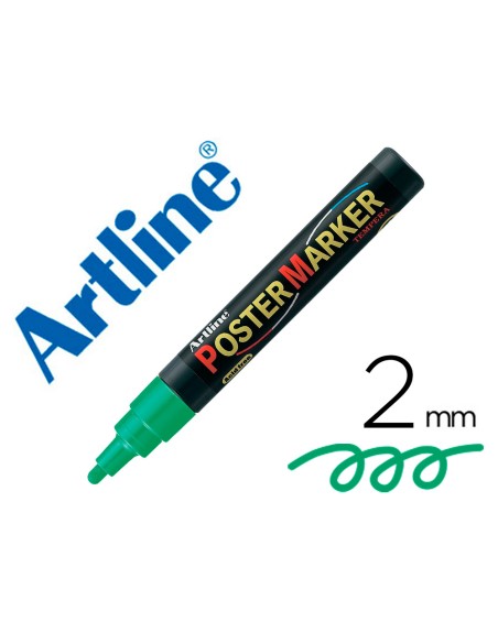 Rotulador artline poster marker epp-4-ver punta redonda 2 mm color verde