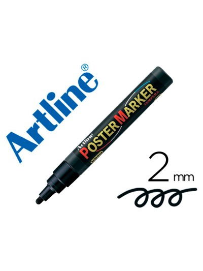 Rotulador artline poster marker epp-4-neg punta redonda 2 mm color negro
