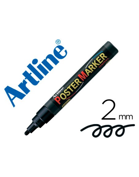 Rotulador artline poster marker epp-4-neg punta redonda 2 mm color negro