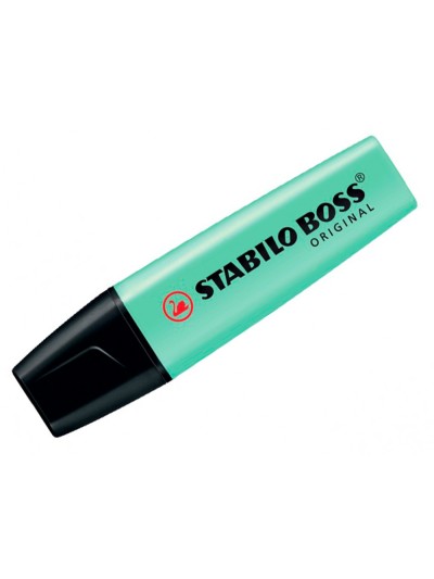 Rotulador stabilo boss pastel fluorescente 70 pizca de menta