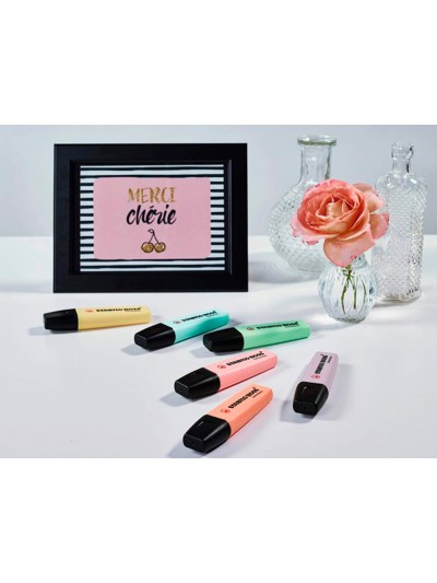 Rotulador stabilo boss pastel fluorescente 70 pizca de menta