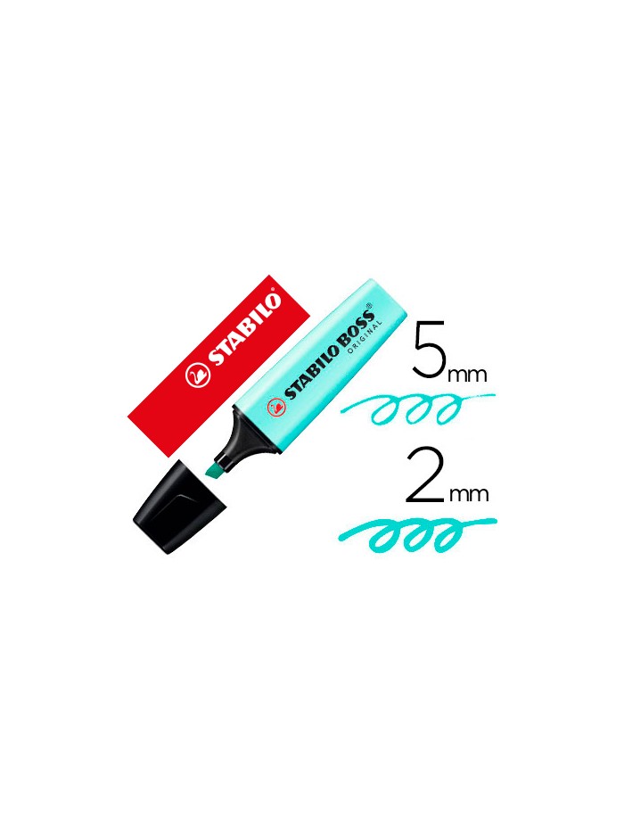 Rotulador stabilo boss pastel fluorescente 70 toque de turquesa Rotulador stabilo boss pastel fluorescente 70 toque de turquesa