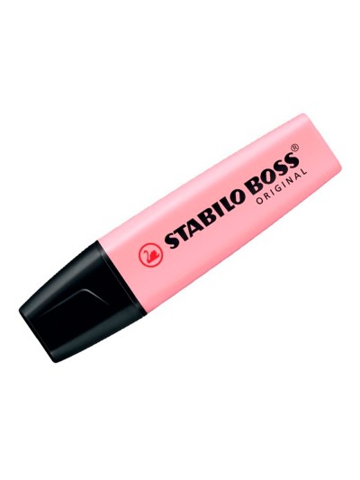 Rotulador stabilo boss pastel fluorescente 70 rubor rosa