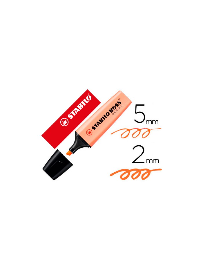 Rotulador stabilo boss pastel fluorescente 70 melocoton sedoso Rotulador stabilo boss pastel fluorescente 70 melocoton sedoso
