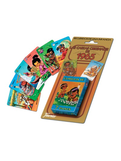 Baraja de cartas fournier infantil familias de 7 paises
