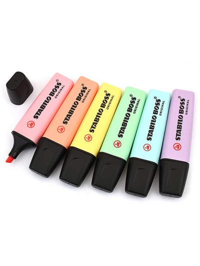 Rotulador stabilo boss pastel fluorescente 70 melocoton sedoso