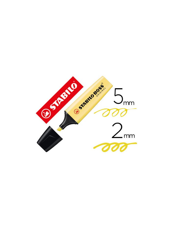 Rotulador stabilo boss pastel fluorescente 70 amarillo cremoso Rotulador stabilo boss pastel fluorescente 70 amarillo cremoso