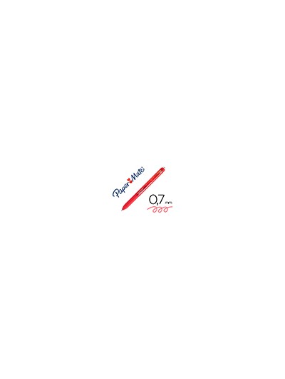 Boligrafo paper mate inkjoy retractil gel pen trazo 0,7 mm rojo