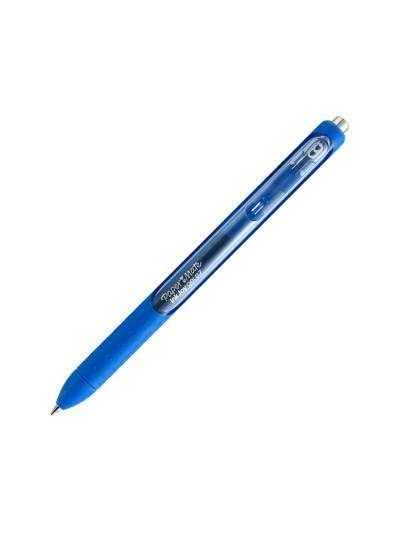 Boligrafo paper mate inkjoy retractil gel pen 0,7mm azul punta de bola trazo 0.35mm