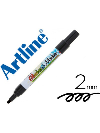 Rotulador artline glass marker especial cristal borrable en seco o humedo color negro