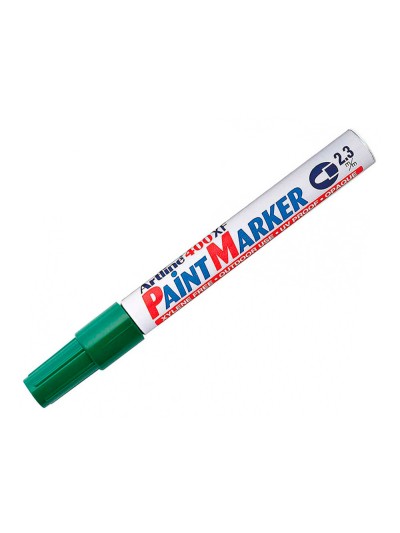 Rotulador artline marcador permanente ek-400 xf verde -punta redonda 2.3 mm -metal caucho y plastico