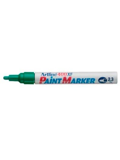 Rotulador artline marcador permanente ek-400 xf verde -punta redonda 2.3 mm -metal caucho y plastico