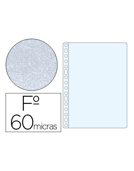 Funda multitaladro esselte folio polipropileno 60 mc piel de naranja caja de 100 unidades