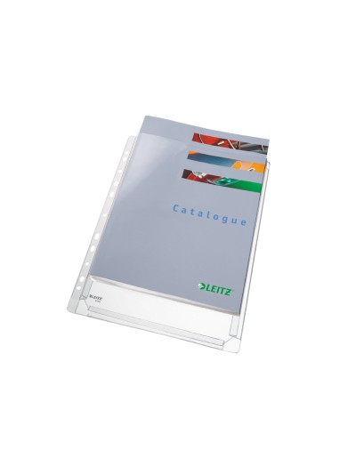 Funda multitaladro esselte din a4 pvc 170 mc con fuelle capacidad 200 hojas pack de 5 unidades