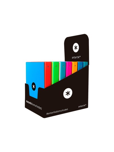 Carpeta antartik a4 forrada 4 anillas 25 mm redondas colores surtidos