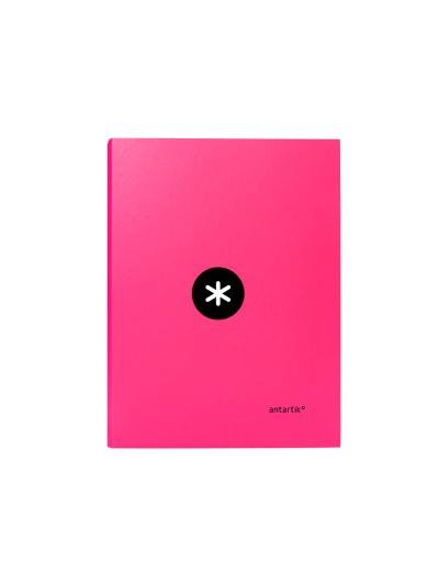 Carpeta antartik a4 forrada 4 anillas 25 mm redondas color rosa
