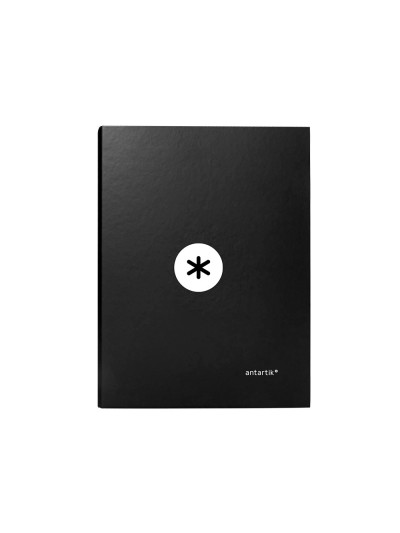 Carpeta antartik a4 forrada 4 anillas 25 mm redondas color negro