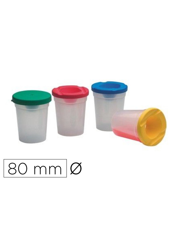Bote faibo mezclador de pinturas inderramable con tapa colores alto 95 mm diametro 80 mm Bote faibo mezclador de pinturas inderramable con tapa colores alto 95 mm diametro 80 mm