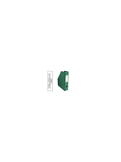 Revistero exacompta pvc lomo 70 mm color verde 230x310x70 mm