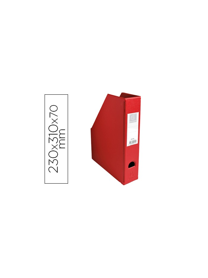 Revistero exacompta pvc lomo 70 mm color rojo 230x310x70 mm Revistero exacompta pvc lomo 70 mm color rojo 230x310x70 mm