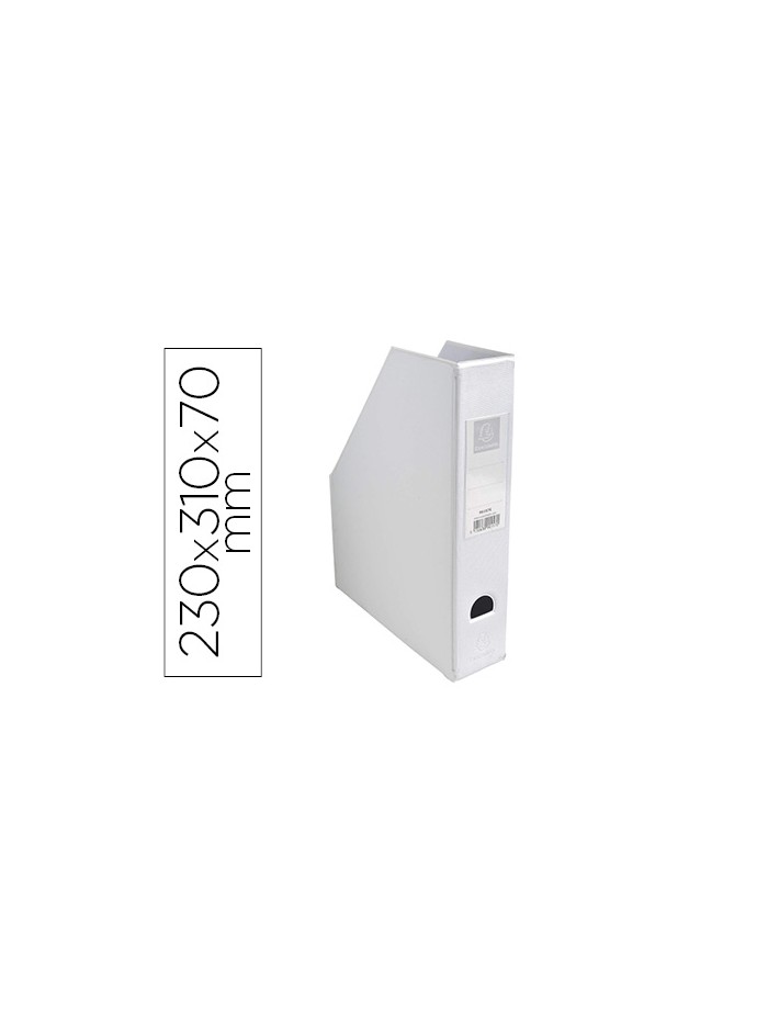 Revistero exacompta pvc lomo 70 mm color blanco 230x310x70 mm Revistero exacompta pvc lomo 70 mm color blanco 230x310x70 mm