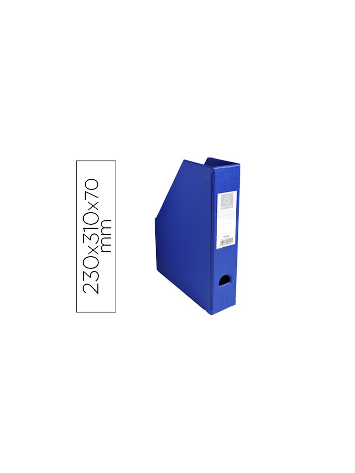 Revistero exacompta pvc lomo 70 mm color azul 230x310x70 mm Revistero exacompta pvc lomo 70 mm color azul 230x310x70 mm