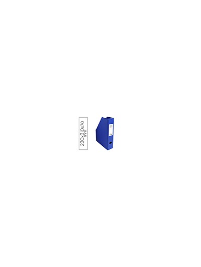 Revistero exacompta pvc lomo 70 mm color azul 230x310x70 mm